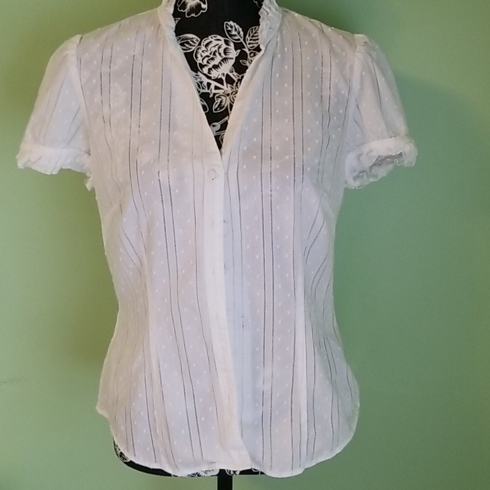 LOFT white button up